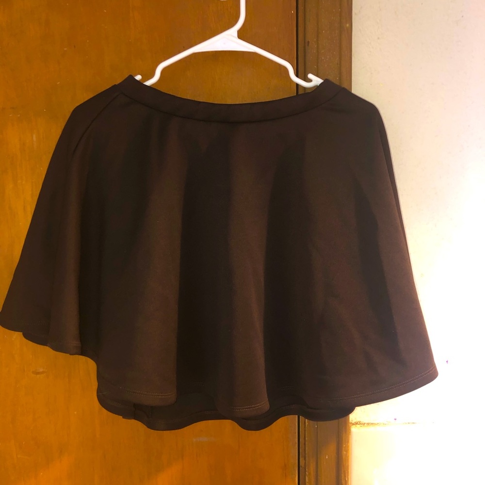 Brown skater skirt from Amazon, XL